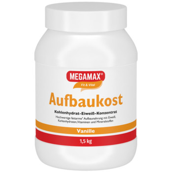 MEGAMAX Aufbaukost Vanille Pulver